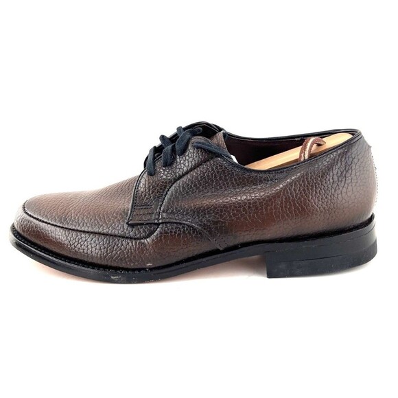 Vintage Stacy Adams Massagic Brown Leather Comfort Dress Shoes Mens Sz 7.5E